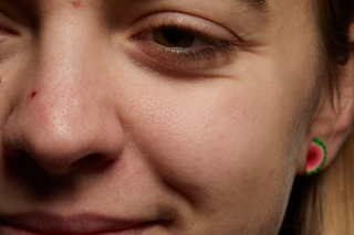 HD Face skin references Cerys Baker cheek nose skin pores…